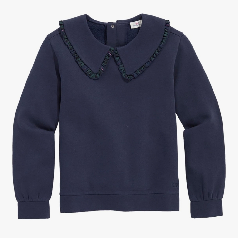 Vinyard Vines Ruffle Collar Sweatshirt